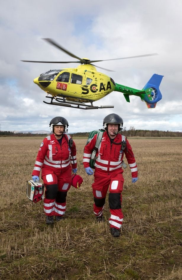 Emergency crew in the field