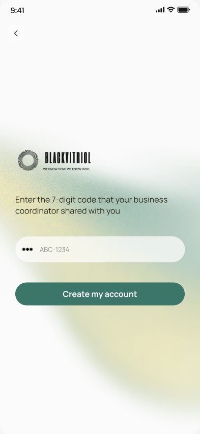 Institution code screen of the EatsBueno app